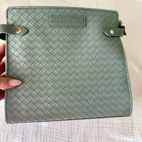 Moroccanoil Cosmetic Bag Sage Green New Without Tags