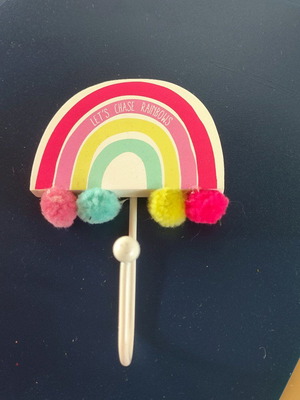 Rainbow wall hook like new