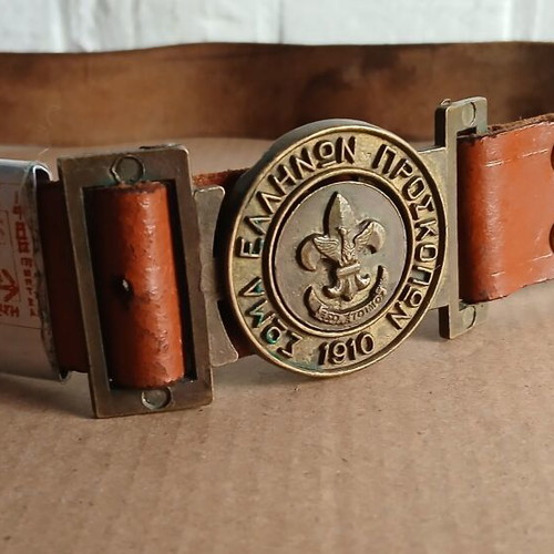 Scout belt used, 82cm, leather