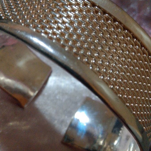 Silver bracelet 925 new, wide cuff design