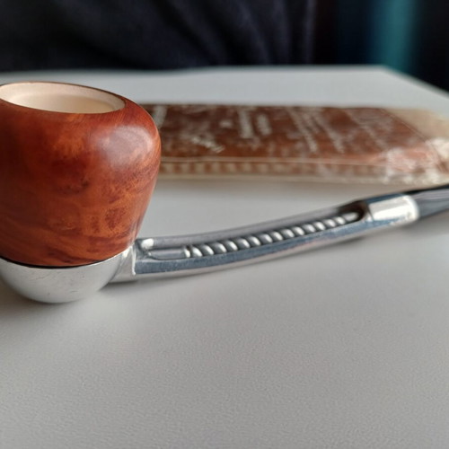 Vintage Falcon pipe made in England like new with meerschaum bowl