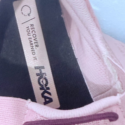 Hoka One One athletic shoes new, size 37.5, beige and pink
