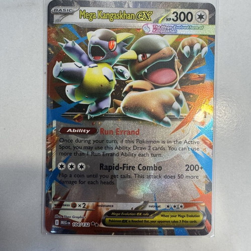 Mega Kangaskhan ex Mega Evolution Pokemon TCG card new