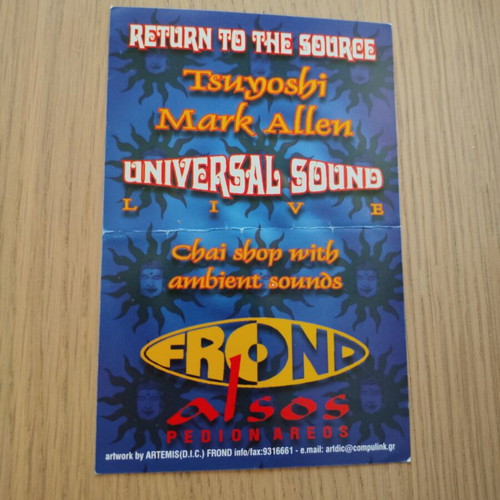 Rave Flyer 90s Sunrise Zone Return to the Source 1996