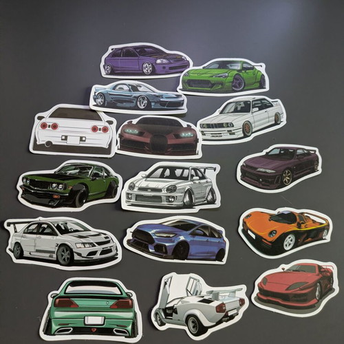 Super Cars Stickers with JDM, Drift and Tuning Designs