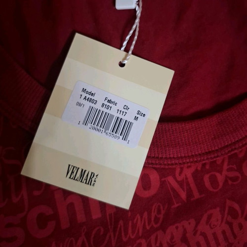 Moschino sleeveless authentic new with tags red size M