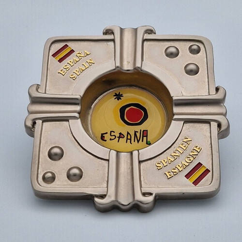 Souvenir Metal Ashtray Spain Joan Miró Sol de Miró like new