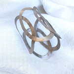 Bracelet cuff type 9 cm silver, like new