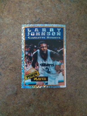 Панини NBA Basketball '95-'96 стикер №136 Лари Джонсън нов
