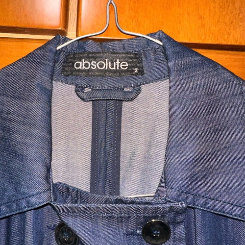 Denim short-sleeve dress like new, blue, size L