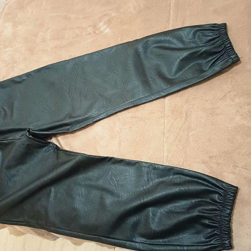 Leather pants like new, elastic with drawstring, size XXXL