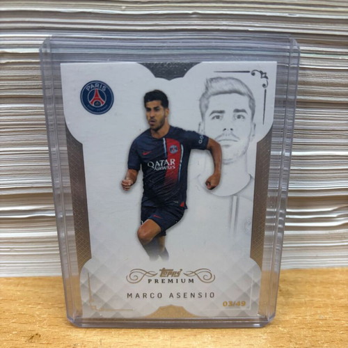 Topps Premium Black & White PSG Marco Asensio Silver card 2023-24 new