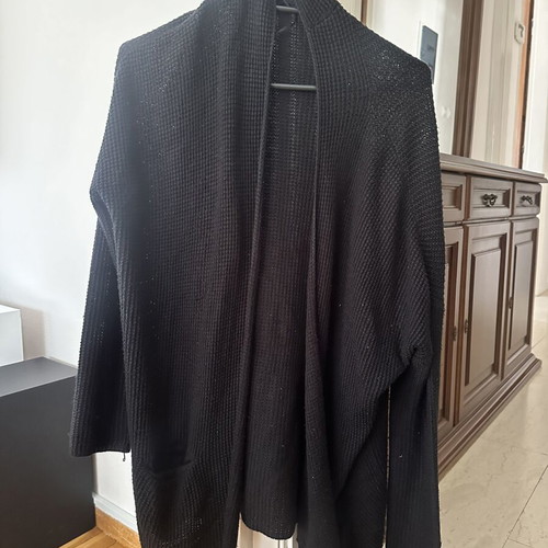 Knitted cardigan Pull & Bear like new, black, size L
