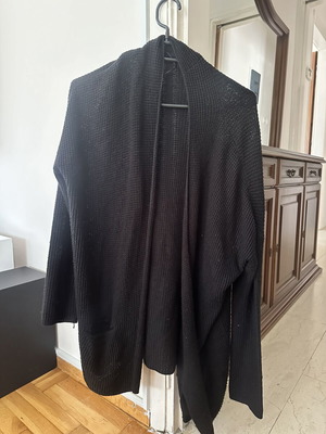 Knitted cardigan Pull & Bear like new, black, size L