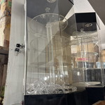 Rotating Plexiglass Display Cabinet 4 Levels used, with lock