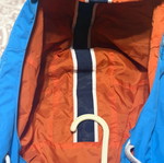 Helly Hansen men's windbreaker used, size XL, blue orange