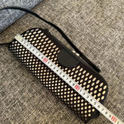 Folli Follie evening clutch 2 in 1 with detachable part, like new, black and silver