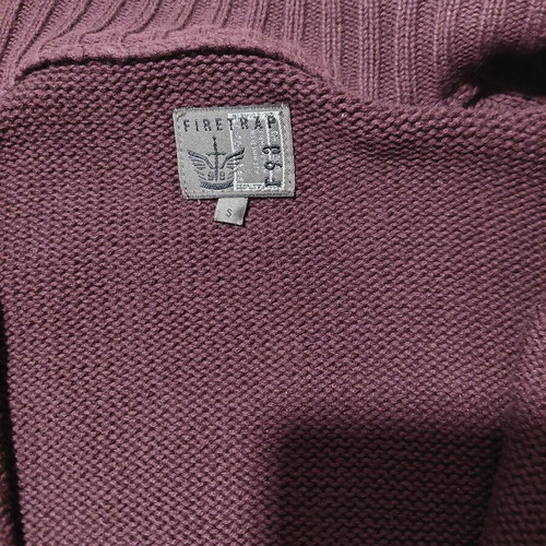 Firetrap men's cardigan used, size S, brown