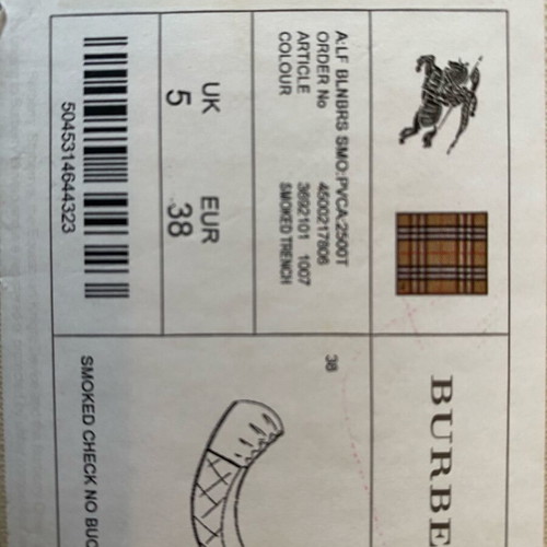 Burberry ballet flats used size 38 beige with fabric case