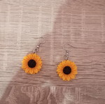 Handmade sunflower earrings new