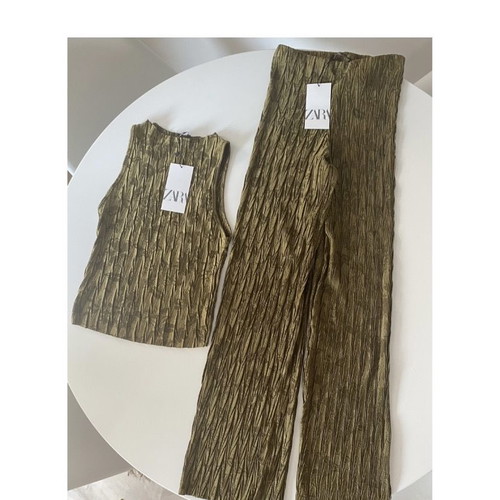 Zara set blouse and pants new with tag, size small