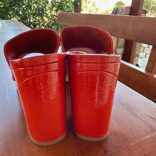 Tory Burch slippers like new, red, size 38.5