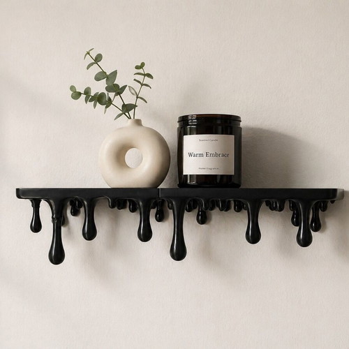 3D Printed Drip Wall Shelf new, minimal handmade PLA