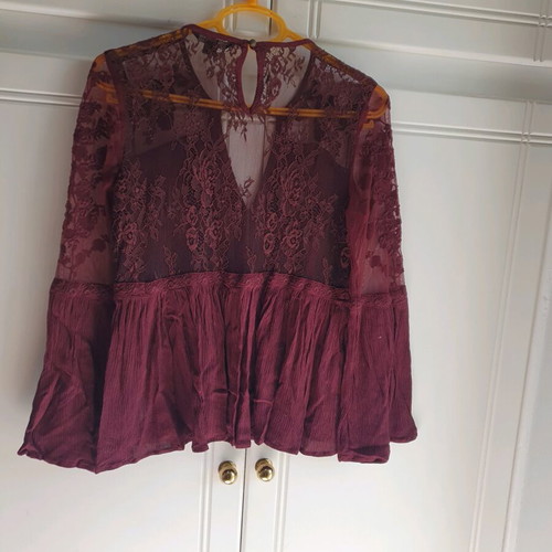 American Eagle blouse small like new, brown