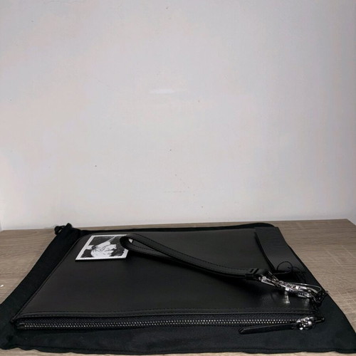 Karl Lagerfeld leather clutch bag new, black