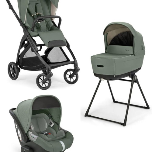 Inglesina Electa stroller set with egg seat, carrycot and rotating Isofix base like new