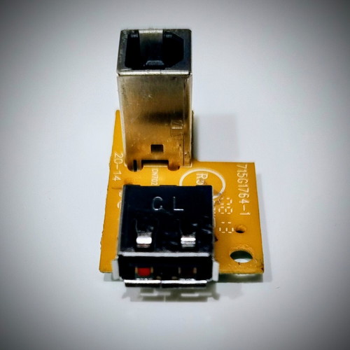 USB-B female to USB-A female adapter board like new