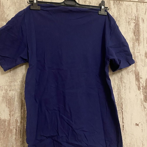 Decathlon Workout T-Shirt Navy Blue and Yellow size M like new