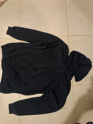 Men's hooded sweatshirt used, size M, black and blue