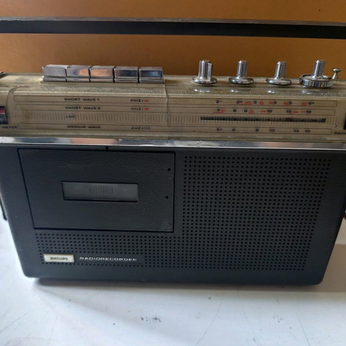 Philips RR415 radio cassette player new, collectible 70s-80s