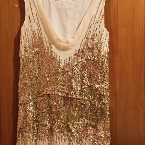 Anna Riska mini dress like new, beige and gold