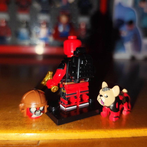 Kidpool, Dogpool & Headpool Marvel minifigures like new with accessories
