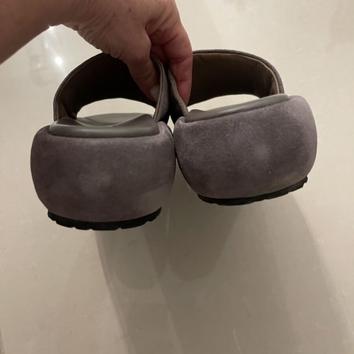 Komis & Komis grey leather sandals, size 38