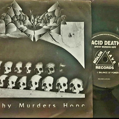 Acid Death Apathy Murders Hope 7" EP 1993 green vinyl like new