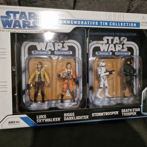 Star Wars Episode IV Commemorative Tin Collection new, 4 figures