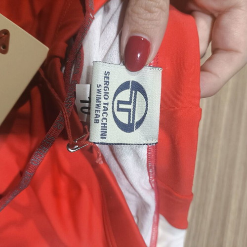 Sergio Tacchini Swimwear boys' swim shorts new, size 3 years, red and white