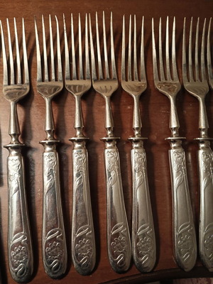 Solingen vintage forks, set of 12
