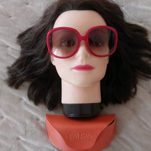 Folli Follie sunglasses like new, red and brown leopard arms