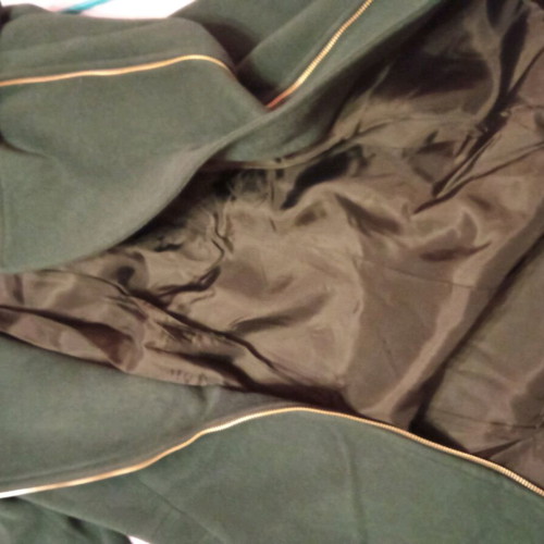 Virgin Prunes coat size small like new, green cypress color
