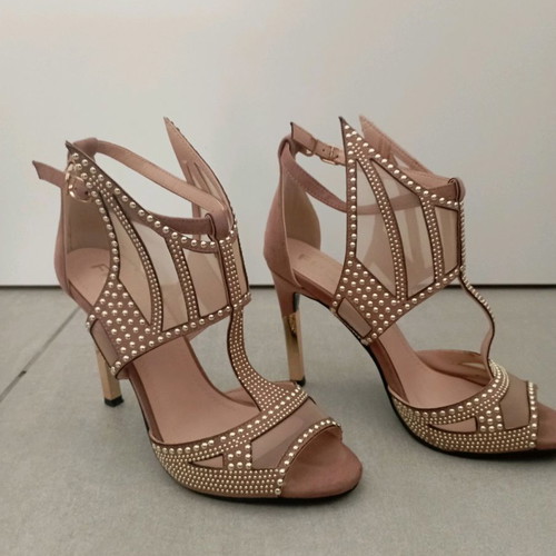 Formal sandals used, size 38, 10cm heel, Fred brand