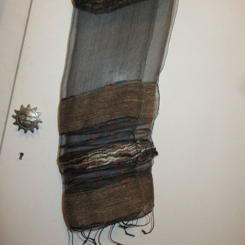 Silk women's evening scarf new, 100% silk
