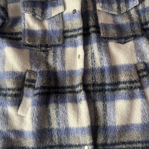White blue coat like new, worn once, size L