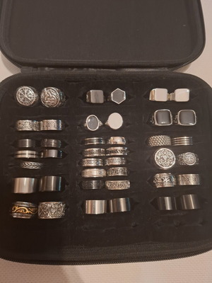 Stainless Steel Men's Rings No 12 like new, pack of 40