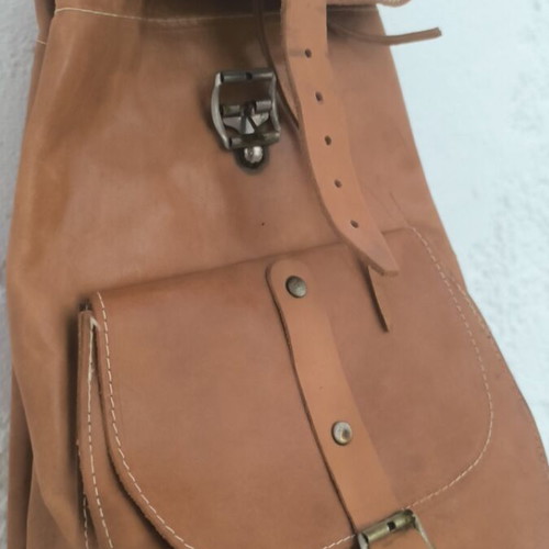 Leather backpack like new from closed store