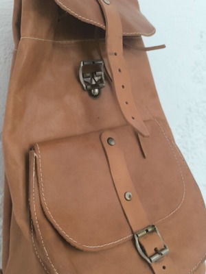 Leather backpack like new from closed store