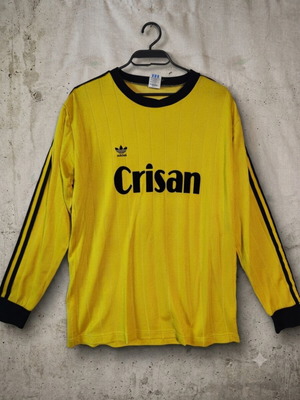 Adidas Crisan Vintage Football Jersey Yellow Long Sleeve No.11 Yugoslavia L Like New
